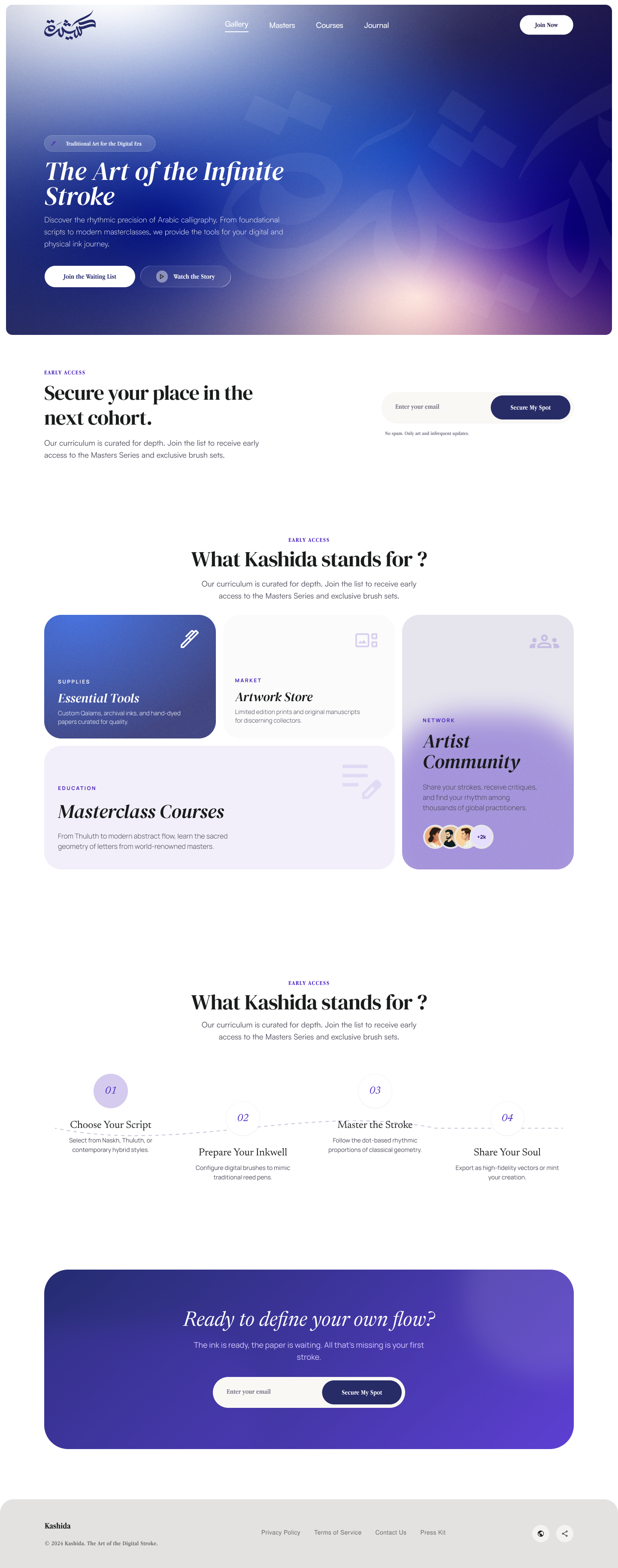 kashida landing page  project detail 3